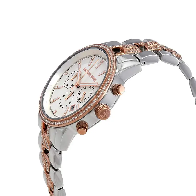 Michael Kors Ritz Chronograph White Dial Ladies Watch- MK6938